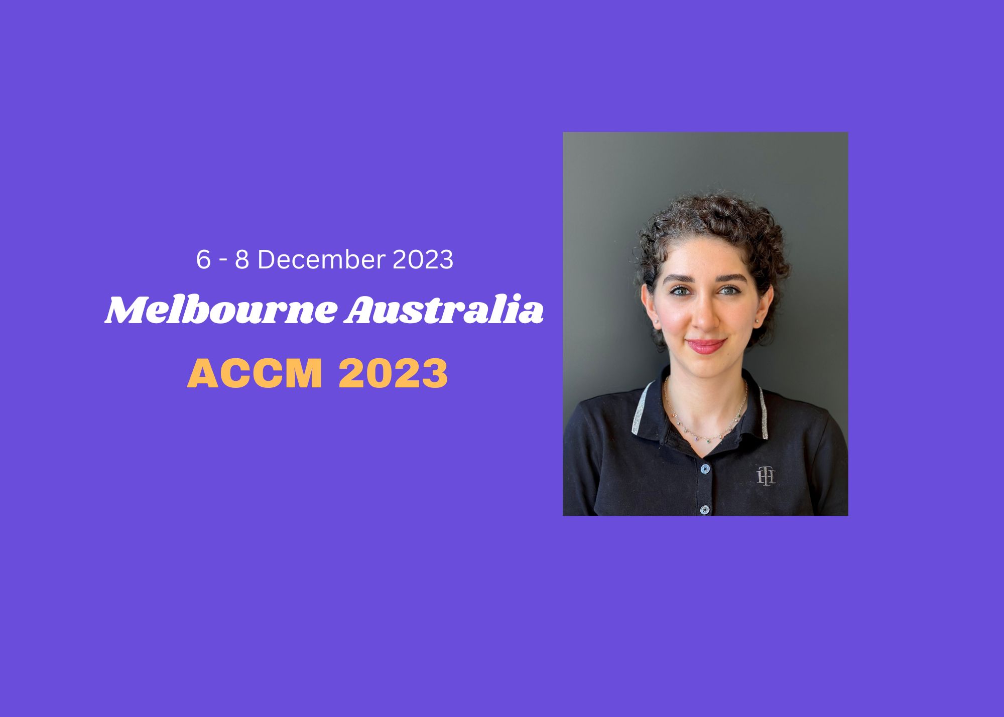 UNSW RIIS Student Sana Shahoveisi was awarded the Steven Prize ACCM 2023